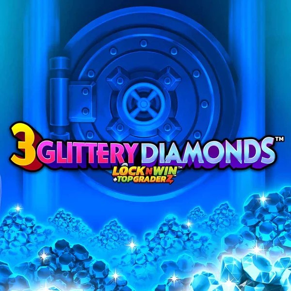 3 Glittery Diamonds logo – Slots by PearFiction Studios at Revolution Casino
