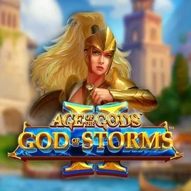 Age Of The Gods: God Of Storms 2 logo by Playtech Revolution Casino