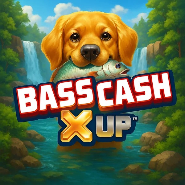 Official Slots logo: Bass Cash X UP by Alchemy Gaming at Revolution Casino