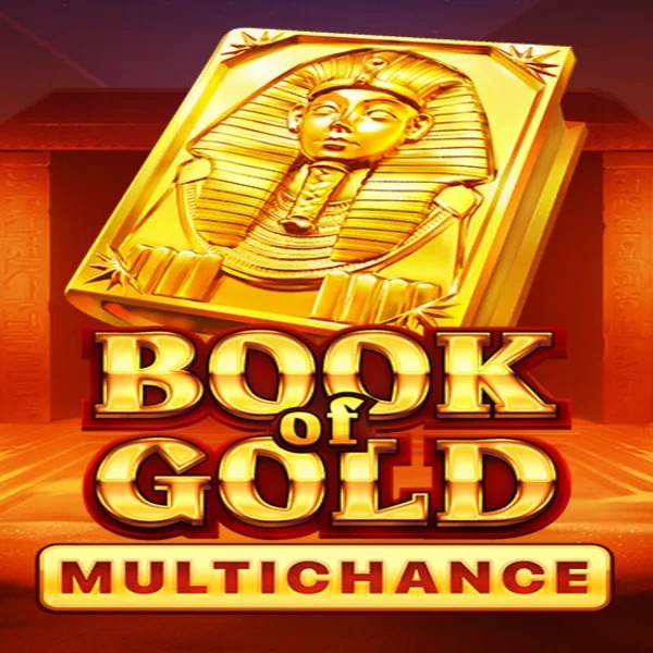 Book of Gold Multichance by Playson, showcased at www.revolution-casino.org – game logo