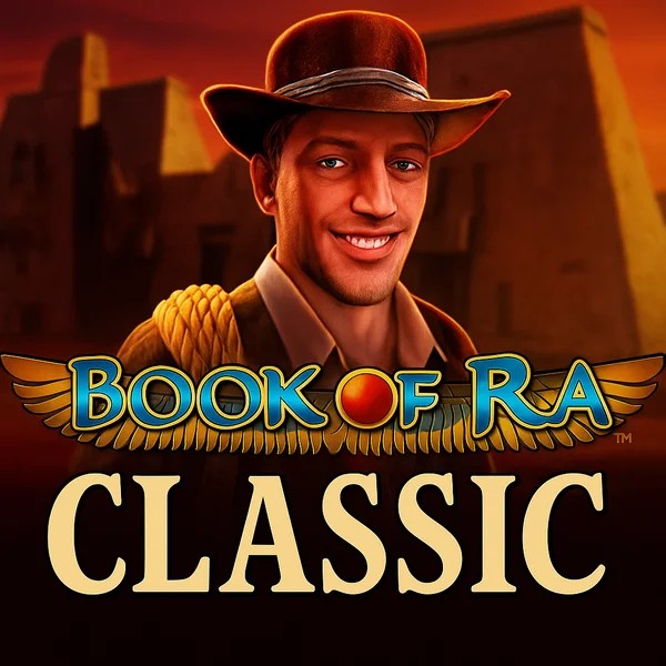 Book of Ra Classic online game logo by Novomatic on www.revolution-casino.org