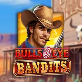 Slots logo of Bulls Eye Bandits from Origins at Revolution Casino