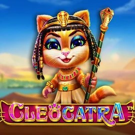 Cleocatra slot logo by Pragmatic Play at Revolution Casino