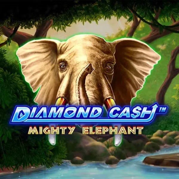 Diamond Cash Mighty Elephant slot logo by Greentube at Revolution Casino