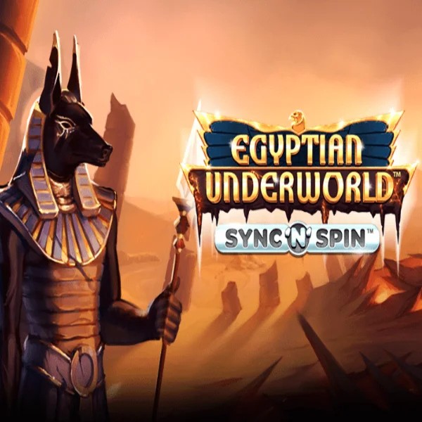 Egyptian Underworld slot logo by Greentube at Revolution Casino