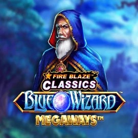 Play Fire Blaze Blue Wizard Megaways slot by Rarestone Gaming on www.revolution-casino.org