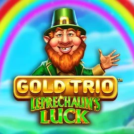 Gold Trio Leprechaun's Luck logo by Playtech at Revolution Casino