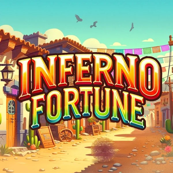 Inferno Fortune slot logo by Atomic Slot Lab at Revolution Casino