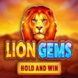 Lion Gems Hold and Win logo by Playson at Revolution Casino