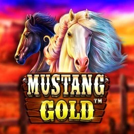 Mustang Gold slot logo by Pragmatic Play at Revolution Casino