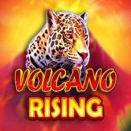 Volcano Rising slot logo by RubyPlay at Revolution Casino